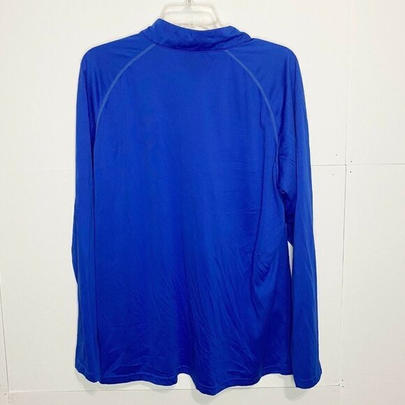 Tesla Men's 2XL 1/4 Zip Pullover Long Sleeve Shirt Quick Dry Base Layer Blue - Picture 4 of 5